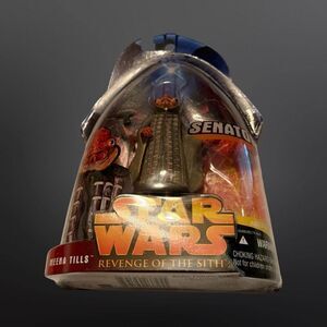 Sealed Star Wars Revenge of the Sith Meena Tills Senator Action Figure #47 3.75”